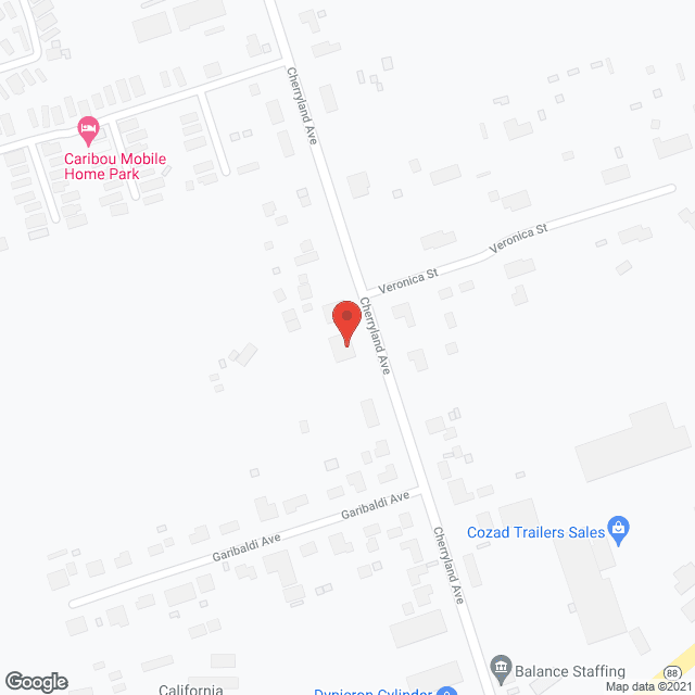 Map of the neighborhood around Villa Del Veina I