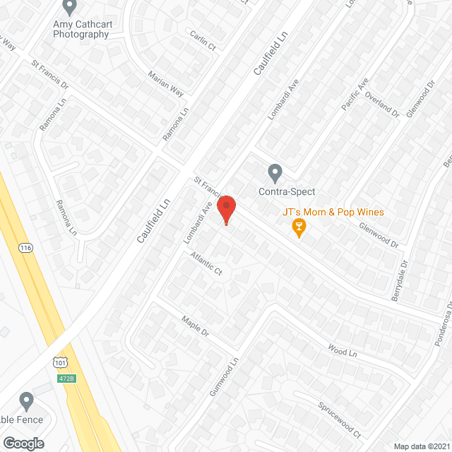 Map of the neighborhood around St Francis Residential Care