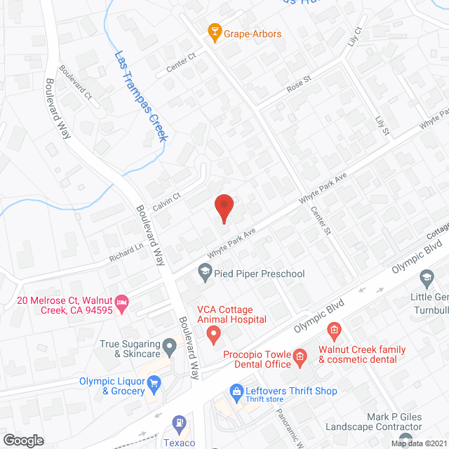 Map of the neighborhood around Gines Whyte Park Residential Care