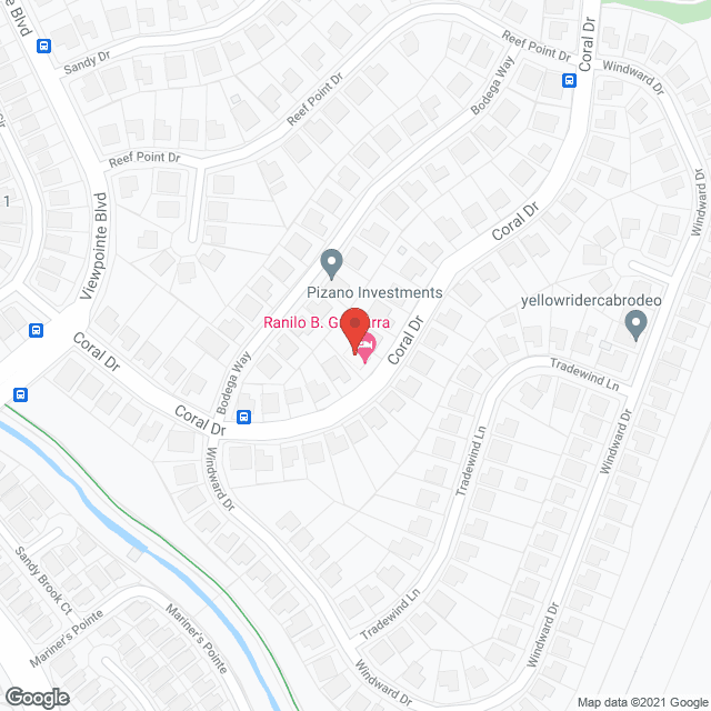 Map of the neighborhood around Villa Board and Care Home