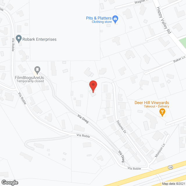 Map of the neighborhood around Woods Manor