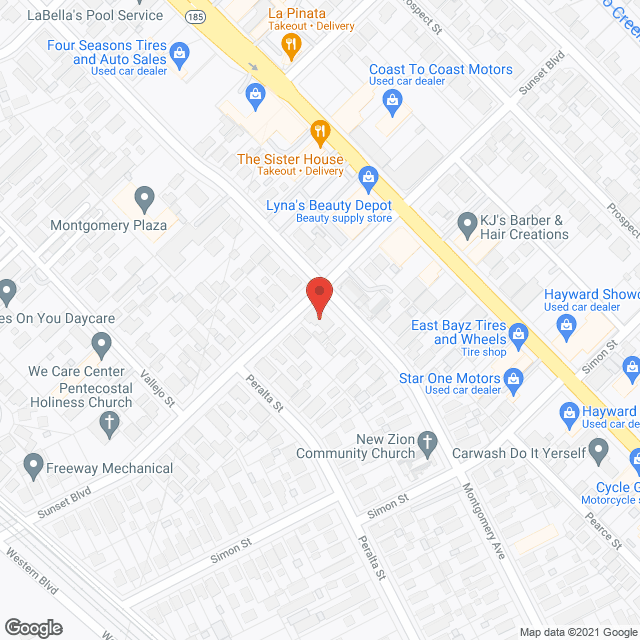 Map of the neighborhood around Montgomery Manor