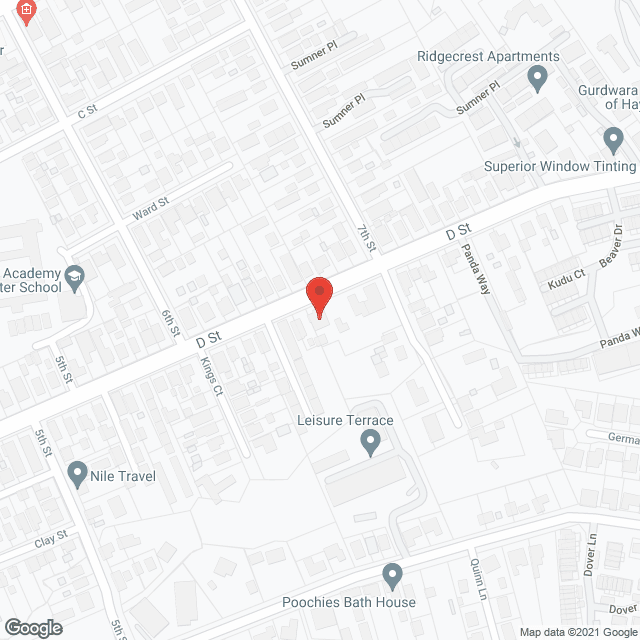 Map of the neighborhood around Linda Vista Manor II