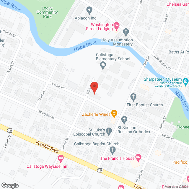 Map of the neighborhood around Cedars