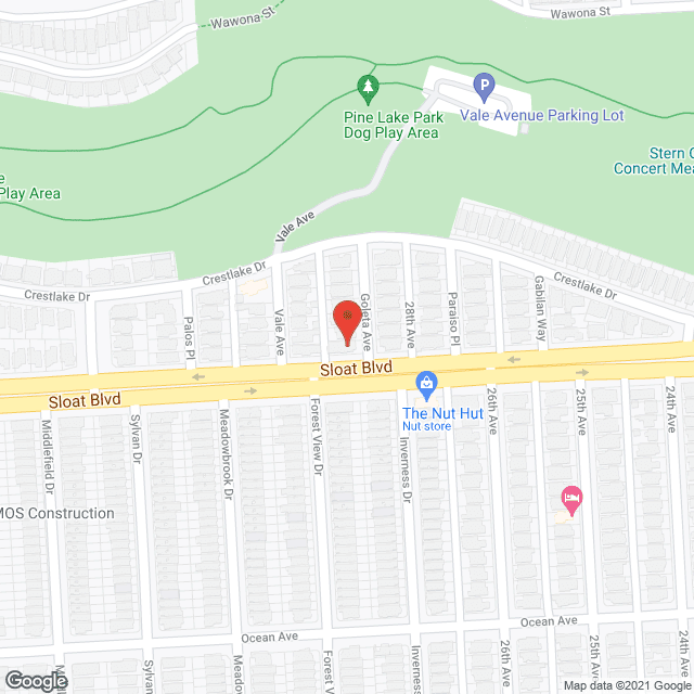 Map of the neighborhood around New Life Homes