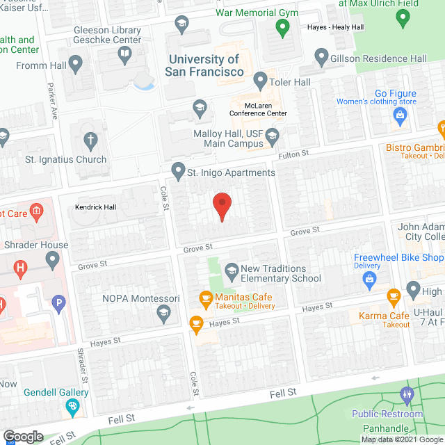 Map of the neighborhood around Pleasant Street Grove Home