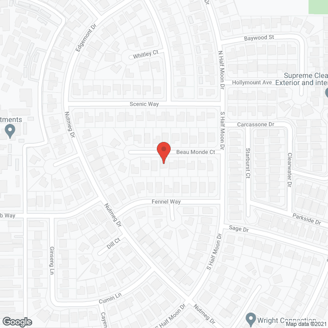Map of the neighborhood around Ginger Spice Cottage