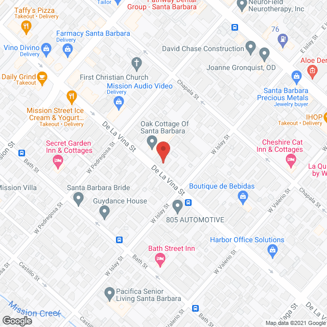 Map of the neighborhood around Barclay