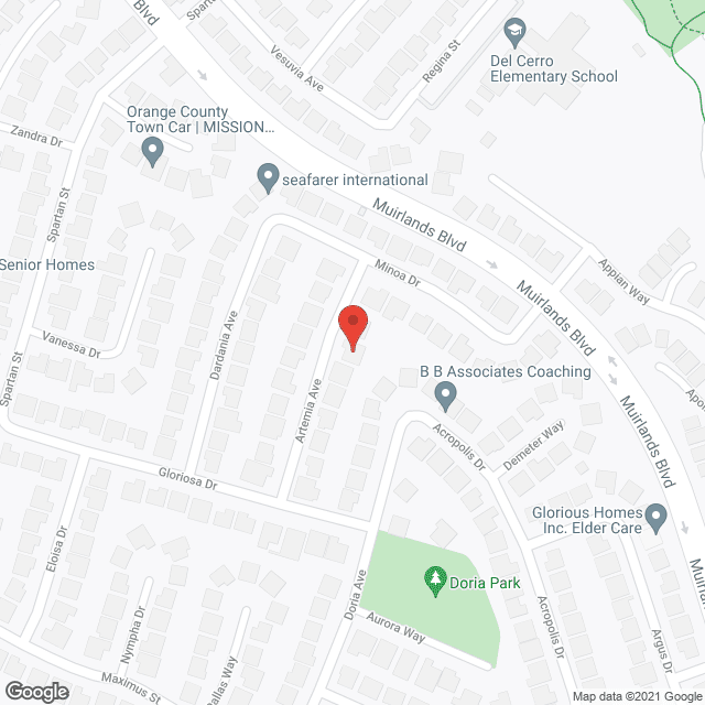 Map of the neighborhood around Regal Home