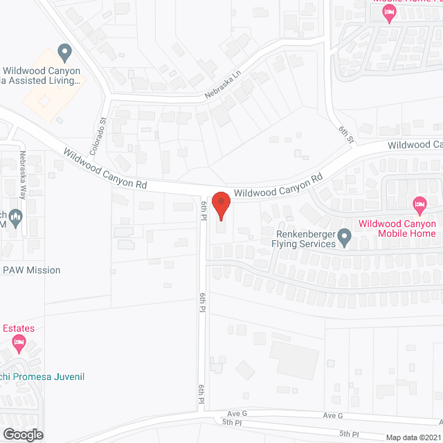 Map of the neighborhood around Blanford House