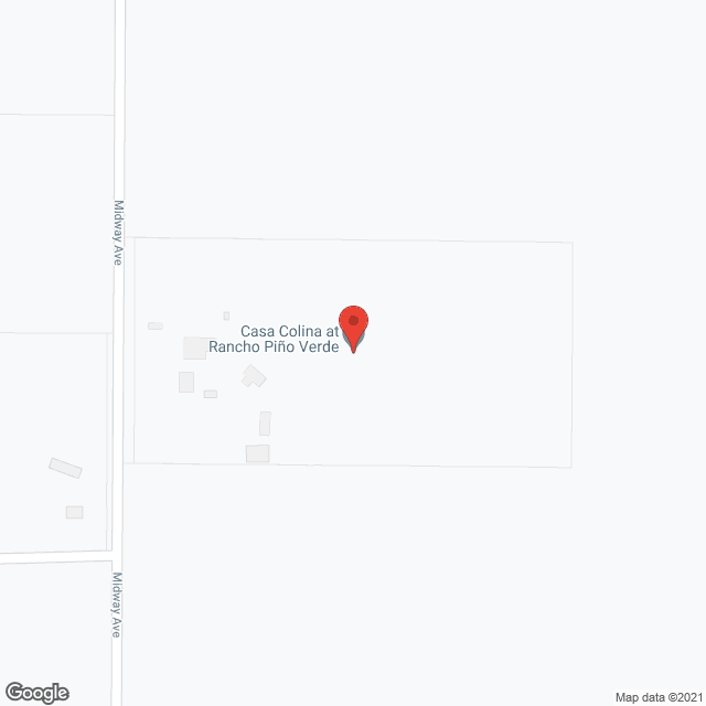 Map of the neighborhood around Casa Colina Rancho Pino Verde