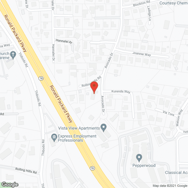 Map of the neighborhood around Tri City Eldercare Home