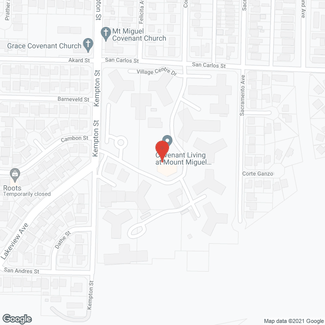 Covenant Retirement Community in google map