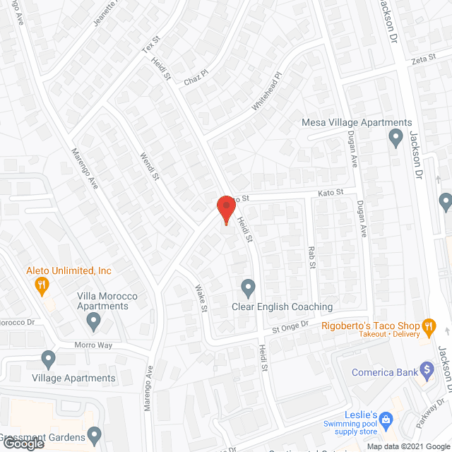 Map of the neighborhood around Garden Cottage II