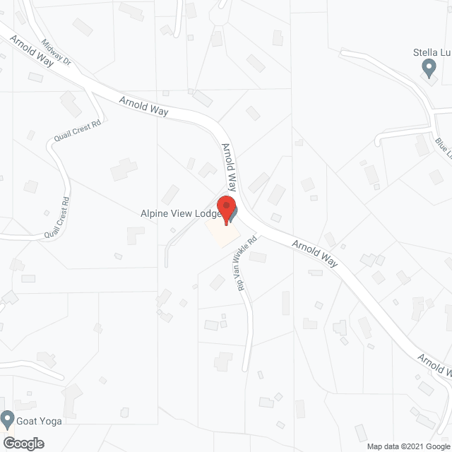 Map of the neighborhood around Alpine View Lodge