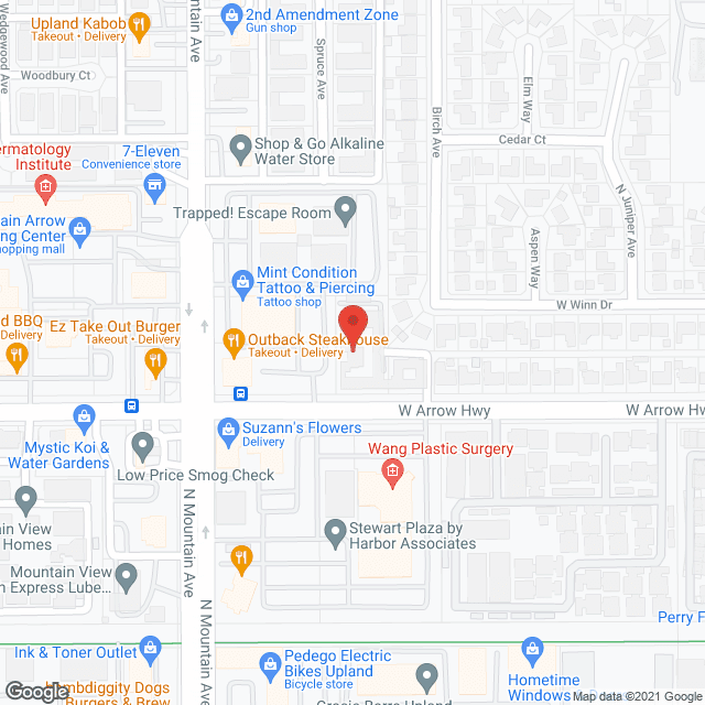 Map of the neighborhood around Upland Manor