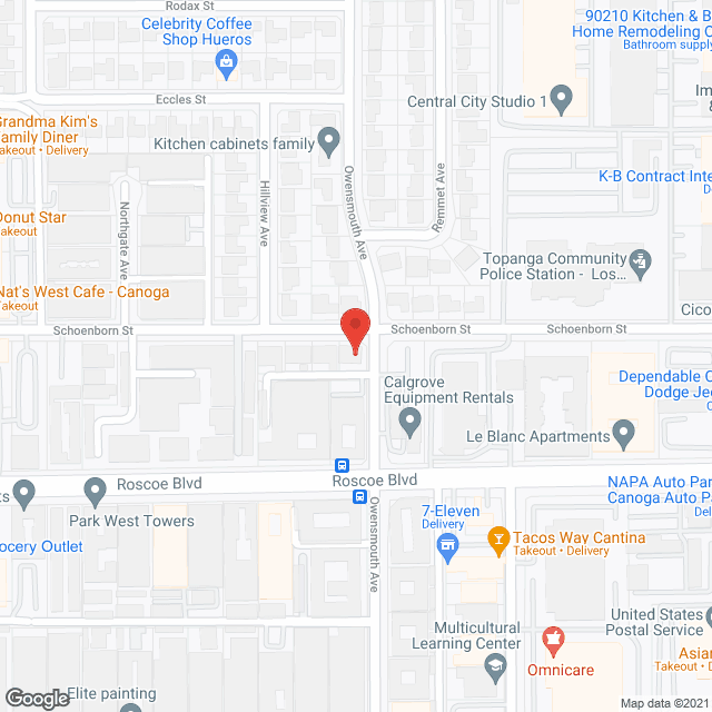 Map of the neighborhood around Pelagia's Lesure Home