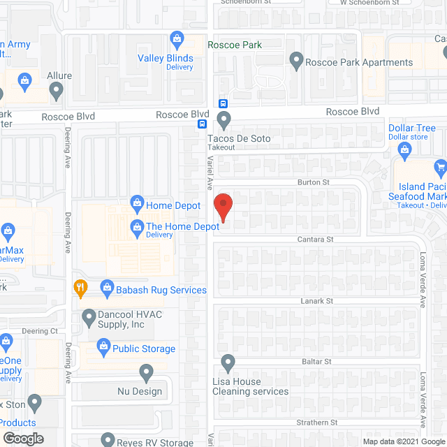 Map of the neighborhood around Cantara Guest Home