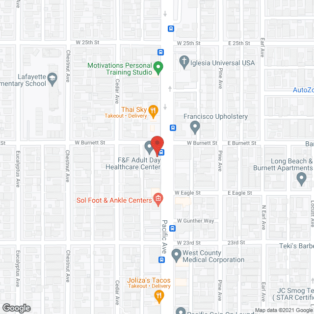 Map of the neighborhood around Active Adult Day Health Care