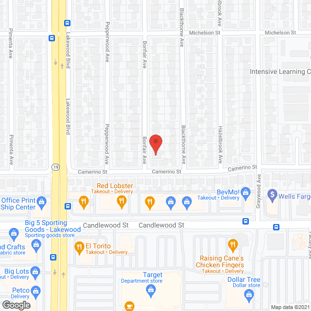 Map of the neighborhood around Bonfair Christian Home