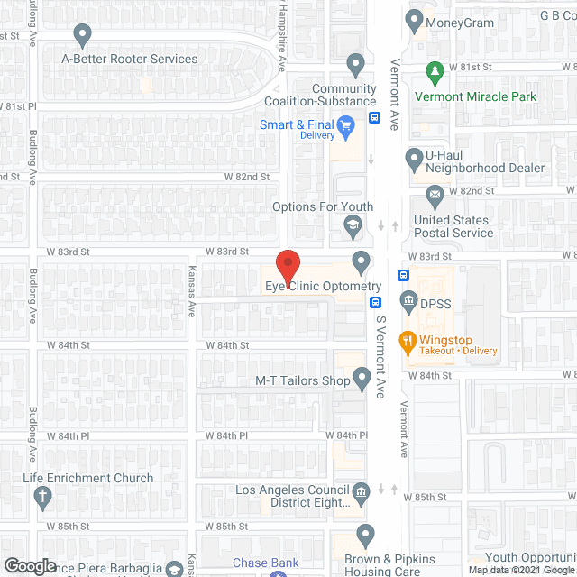 Map of the neighborhood around Flourishing Meadows