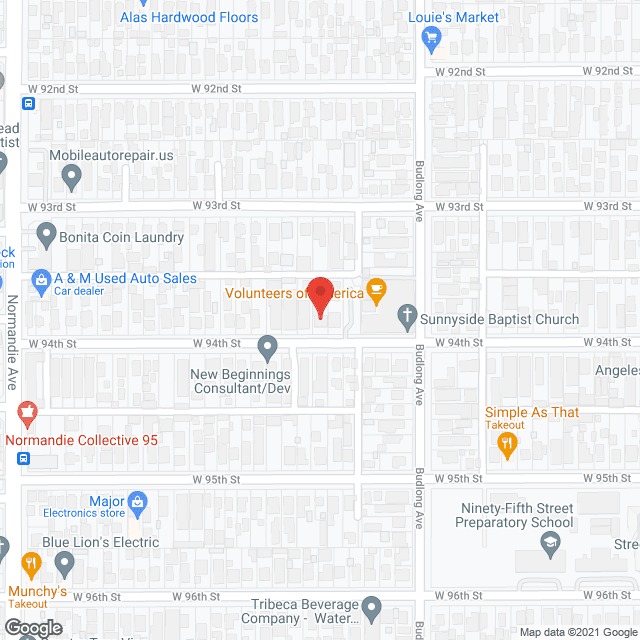Map of the neighborhood around Mason Adult Residential