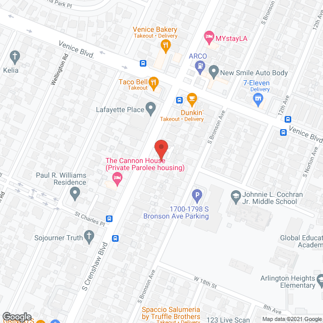 Map of the neighborhood around William's Guest Home