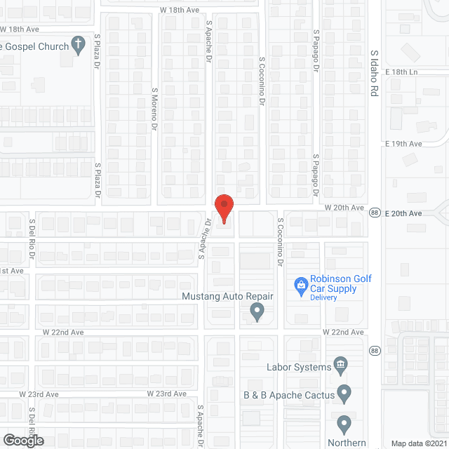 Map of the neighborhood around Crystal Manor Adult Care Home