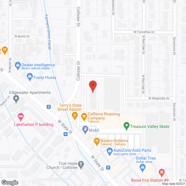 Map of the neighborhood around Samaritan Village Apartments