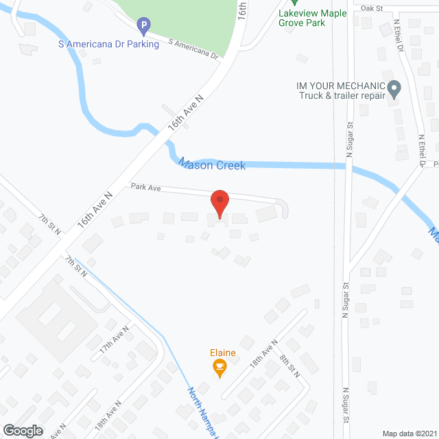 Map of the neighborhood around Franklin Shelter Home