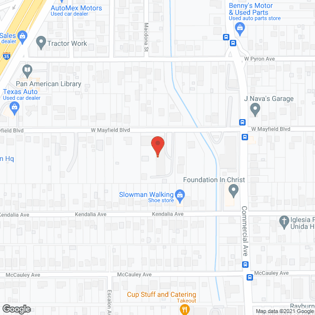 Map of the neighborhood around ACTS - Adult Day & Activity Center