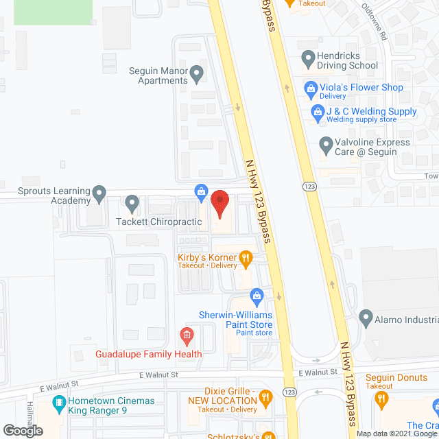 Map of the neighborhood around Argent Court Assisted Living