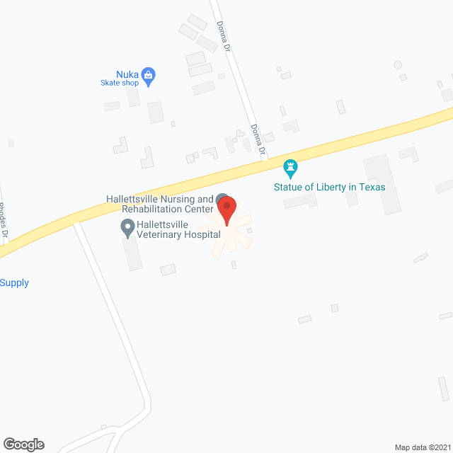 Hallettsville Rehabilitation and Nursing in google map