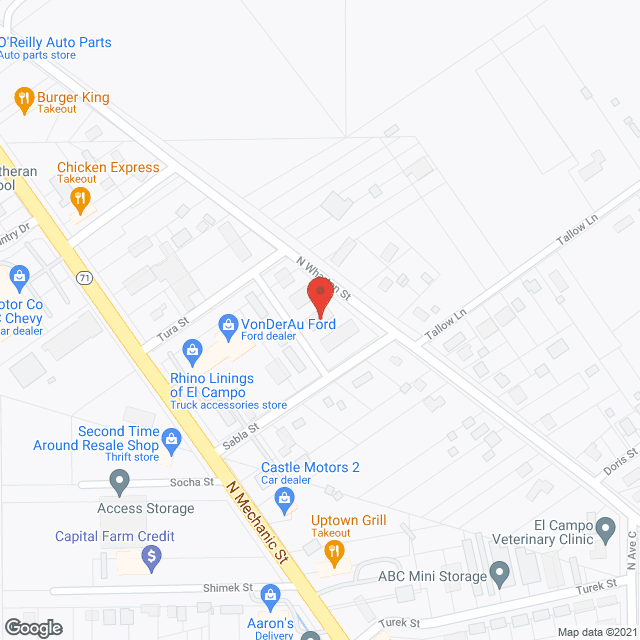 Map of the neighborhood around Prairie Village