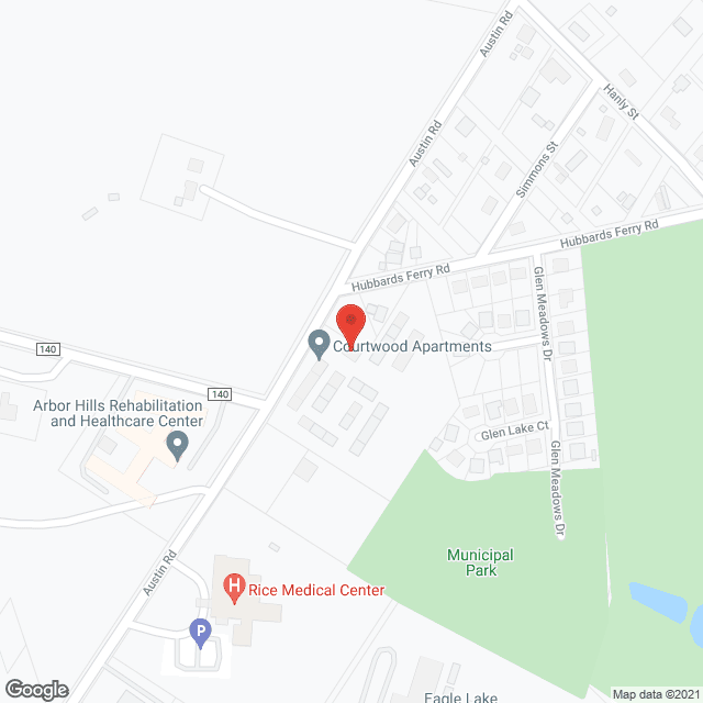 Map of the neighborhood around Kevin Court Apartments