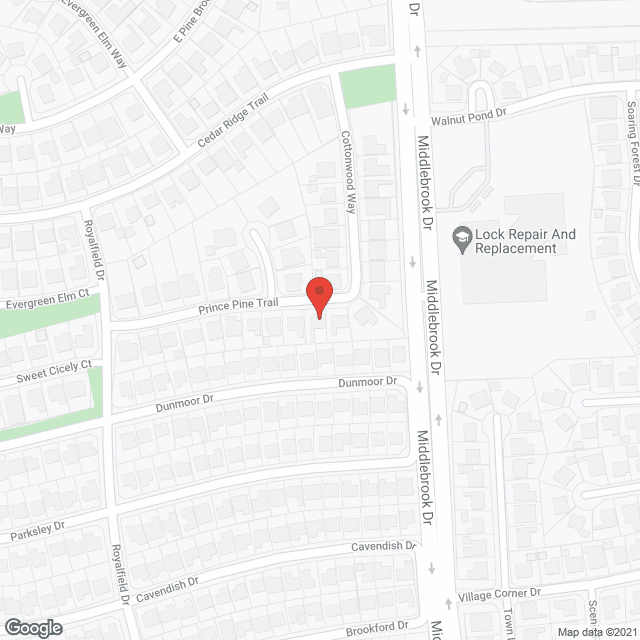 Map of the neighborhood around Oasis Managed Care