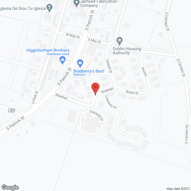 Peoples Nursing Ctr of Dublin in google map