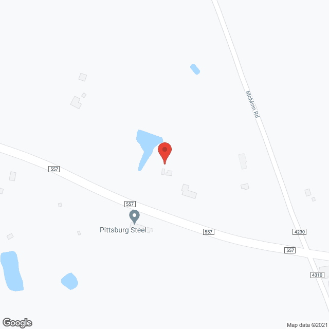 Map of the neighborhood around Sunny Daze Retirement Home
