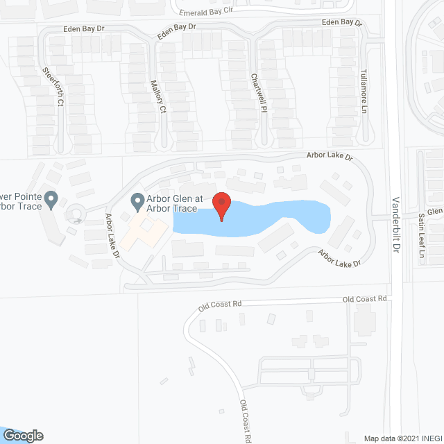 Map of the neighborhood around Tower Pointe At Arbor Trace