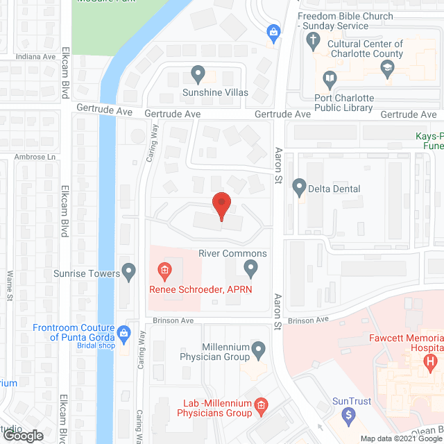 Map of the neighborhood around Presbyterian Homes of Port