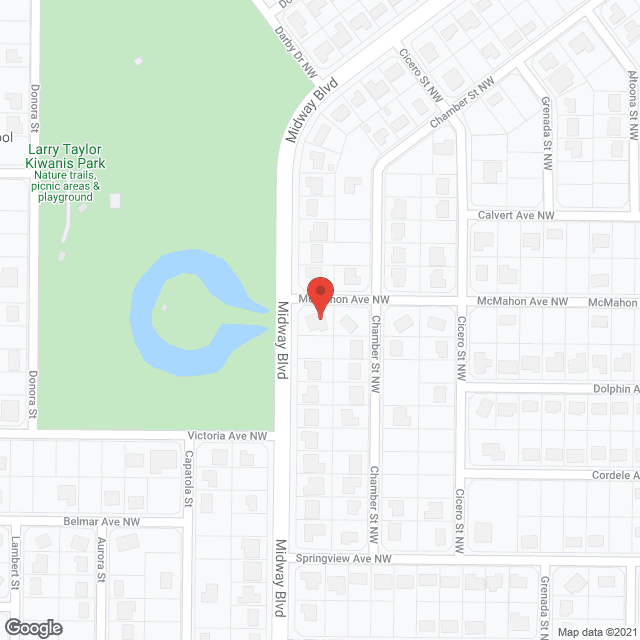 Map of the neighborhood around Welcome Home AFCH