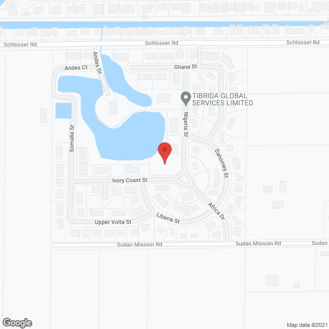 Map of the neighborhood around Sim Lodge