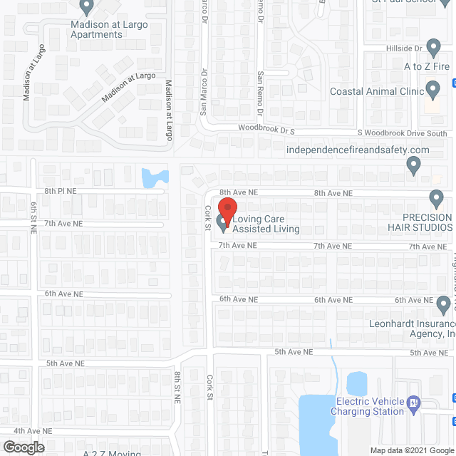 Map of the neighborhood around Loving Care Assisted Living LLC