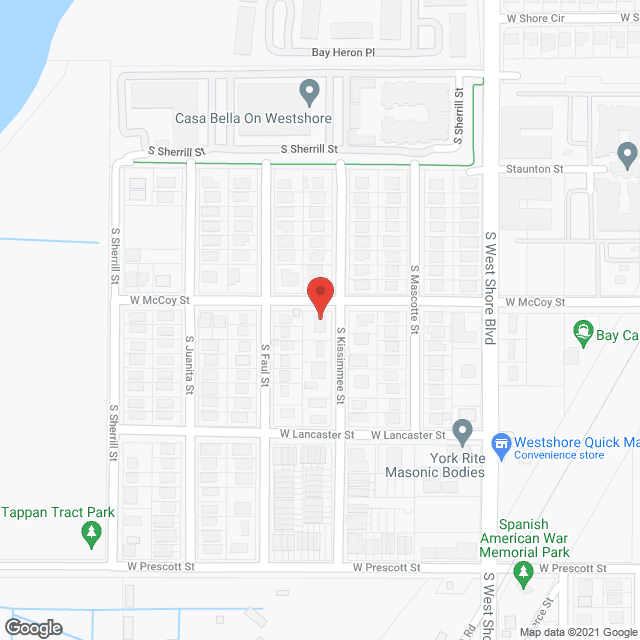 Map of the neighborhood around Ms B's Place Inc