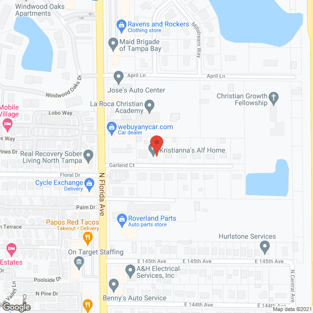 Map of the neighborhood around Goble's Boarding Home