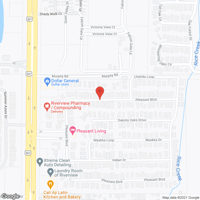 Map of the neighborhood around Pleasant Living Adult Senior