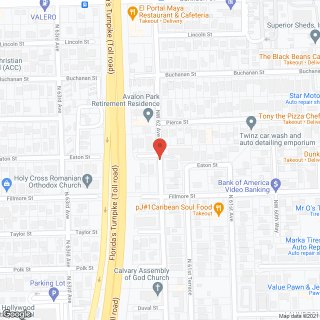 Map of the neighborhood around Sheri-Jo Retirement Garden