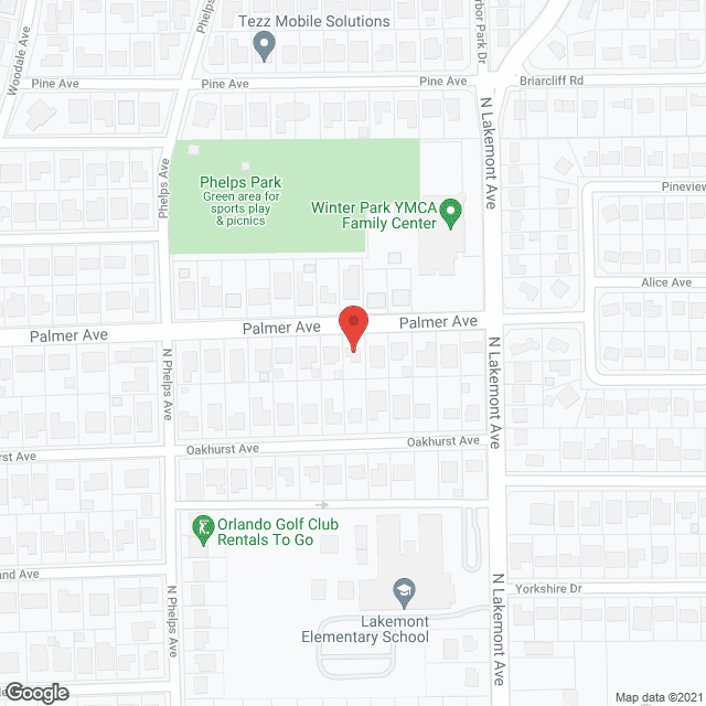 Map of the neighborhood around Residental Care Resorce Ntwrk