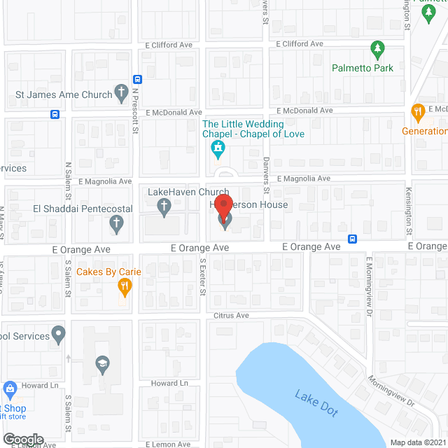 Map of the neighborhood around Henderson House Inc