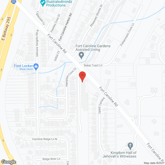 Map of the neighborhood around Autumn Retirement Ctr
